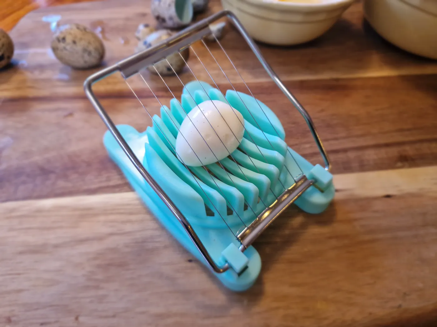 Liten eggdeler for vaktelegg